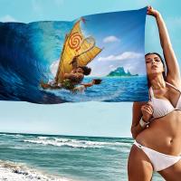 Toalla De Baño De Microfibra Moana Cartoon Para Playa Y Gimnasio Secado Rápido Accesorios De Gimnasio Decoración De Habitación Tamaño 30x60 Cm - details 10