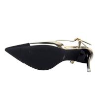 Sandalias De Tacón Alto Para Mujer 11 Cm Metálico Gris Con Tirantes De Tobillo Y Punta Redonda Para Boda Fetiche Noche Club Oro Oficina Zapatos Clásicos Con Plataforma Y Cierre De Hebilla - details 12