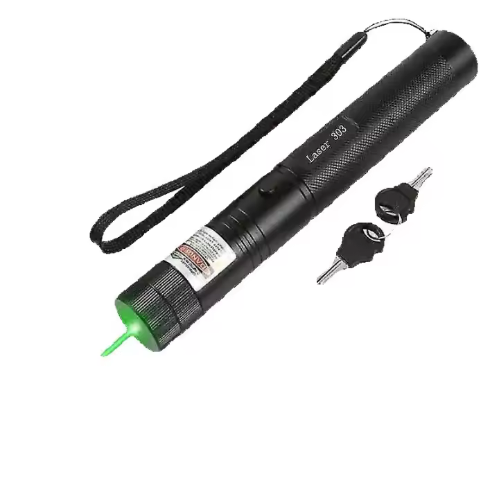 THSIDNE Leistungsstarker Grner Laserpointer 10000m 532nm Hochleistungs-Grner Laser-Laserpointer, Grnes Licht Gypsophila USB-Taschenlampe Laserpointer - 1