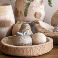CAPRILO REGALOS & DECORACIÓN Figura Decorativa de Resina "Pera Gris". Adornos y Esculturas. Frutas. Regalos Originales. Decoración Hogar. 13,50 x 13,30 x 19 cm - details 1