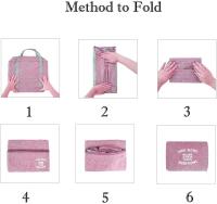 Bolsa DE EQUIPO DE VIAJE plegable, empachable, Ligera, de Lona, impermeable, Bolso de Mano para Viajes de fin de Semana, Bolso de Mano PARA LA Noche, 40x30x13 cm (rosa) - details 1