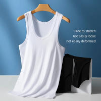 Chaleco Sin Mangas De Algodón Para Hombres 5-Piezas Talla Grande Estilo Europeo Y Americano Fitness Simple Y Sencillo - details 5