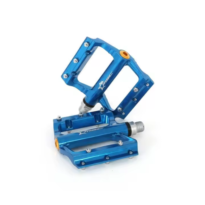 PEDALES PLATAFORMA MSC ALU EJE CRMO BLUE - 1