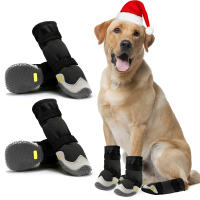 Botas Para Perros Grandes Y Medianos Impermeables Y Antideslizantes Protección De Pata Para Calles Calientes Y Días Nevados - details 0