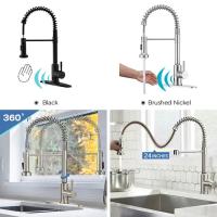 Grifos de cocina de acero inoxidable 304, rotación de 360 ​​grados, grifos de agua fría y caliente, grifos cepillados, varios estilos para elegir - details 6