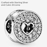Pandora Mujer de Charm Plata 925 con Circonita Blanco - 791977 CZ, Viene con paquete de Caja De Regno original. - details 1
