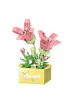 Bloques De Construcción De Plantas Eterna Hibisco Y Girasol Juguete Para Niñas Edad Recomendada 6-12 Años Material ABS - details 6