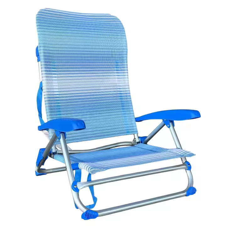 Silla Tumbona plegable de playa 5-7 Posiciónes diferentes colores, con estructura de aluminio y tejido textilen, transpirable y fresco - Maxia Market - 1