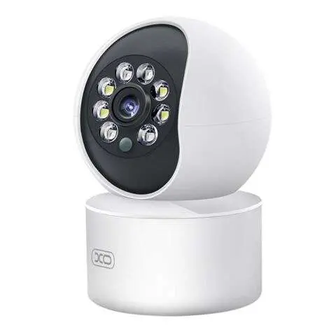 Cámara de Seguridad Wifi XO - Resolución 3mpx - Detección de Movimiento - Visión Nocturna - Intercomunicador de Voz - 1