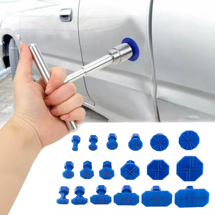 Kit De Herramientas Para Arreglar Aros De Coche Con Ventosa De Metal Mecánico Tamaño Múltiple Accesorios De Automóvil Para Reparación De Choques Y Daños En El Cuerpo Del Vehículo - 1