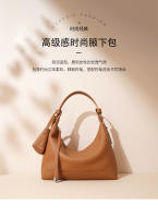 Bolso De Hombro Para Mujer De Cuero Genuino Diseñador Lujo Cowhide Nueva 2025 Bolso Cruzado De Underarm Bolso Baguette Zipper Versátil - details 4