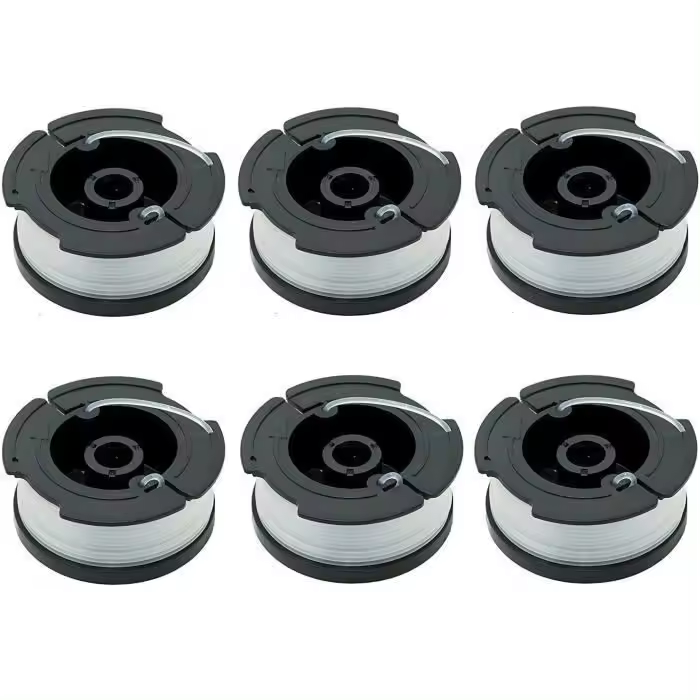 Carrete de Hilo de Nailon-Black & Decker - A6481 A6485 - Paquete de 6 - 10 m-Reposición para desbroadadora - 1