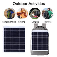 Cargador De Batería Solar Portátil 100W Placa Solar Impermeable 5V Con Dos USB Para Camping Al Aire Libre Panel Solar De Celdas Solares - details 4