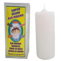 Super Velón Ajo Macho Atrae lo Bueno Rechaza Malo Buena Suerte Mal de Ojo Vela Santo de Ajo Valmoni AlmaZen - details 0