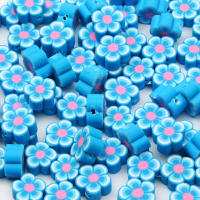 20/50/100pcs Bolas De Arcilla Polimérica 10mm Bolas De Flor Hechas a Mano Separadores Para Fabricación De Joyas Pendientes Accesorios DIY - details 13