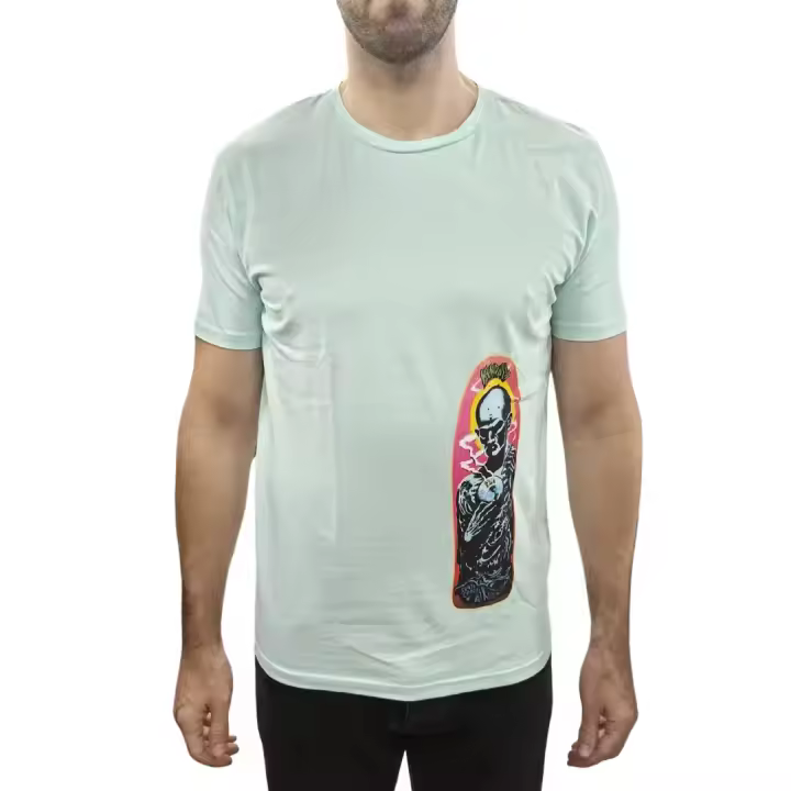 CAMISETA DE HOMBRE -BLANCO ROTO, MANGA CORTA- TEJIDO ORGÁNICO - 1