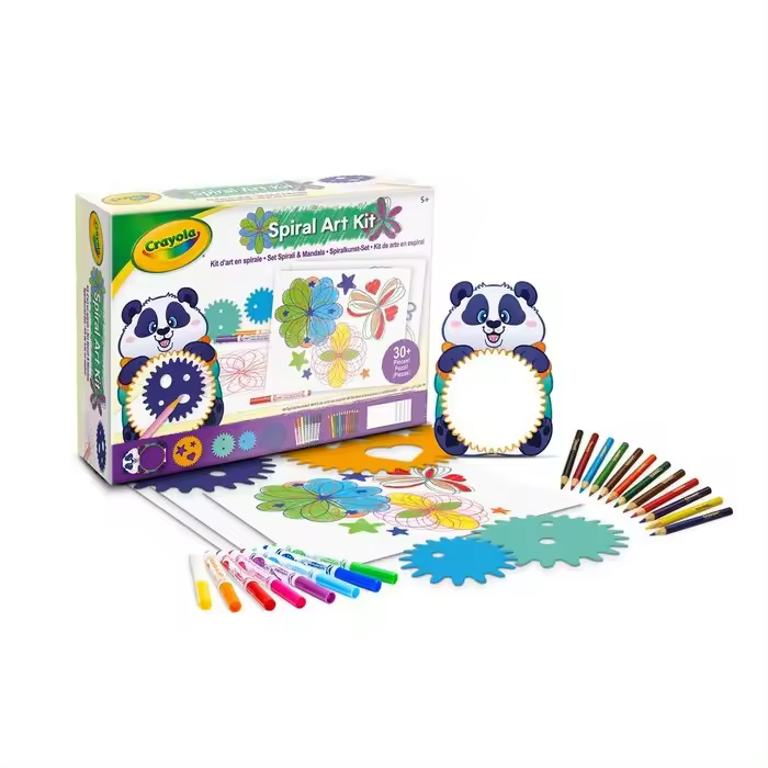 CRAYOLA JUEGO MIS PRIMERAS CREACIONES SET MANDALAS Y ESPIRALES JUEGOS EDUCATIVOS 26x6x19 Cms. - 1