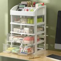 Estación De Maquillaje Multi Capa Organizador De Joyería Cosméticos Y Suministros Para Escritorio Caja De Almacenamiento Con Cajones Para Decoración De Pelo - details 7