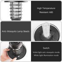Lámpara Asesina De Mosquitos Solar 2 En 1 Con Luz UV Impermeable Para Jardín Camping Iluminación De Paisaje LED Regalo - details 2