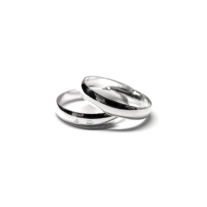 Inmaculada Romero Alianza Plata Ley 925m Lisa Grosor 4mm Unisex [AC0242] - 1