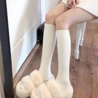 Calcetines De Invierno Estampados Verticalmente De Leche Y Blanco Para Mujer Calcetines Altos De Piel Japonesa Diseño Puro Y Deseo - details 4
