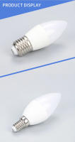 10pcs Bombilla LED E27 E14 220V 3W 6W 9W 12W Luz De Candelabro Ahorradora De Energía Para Decoración De Hogar - details 7