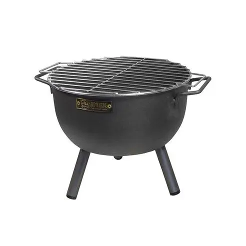 Barbacoa de Sobremesa Redonda con Parrilla Zincada Ø30x28cm Imex El Zorro - 1