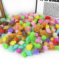 100/200 Piezas De 4cm Cabezas De Rosas De Esponja PE Para Decoración De Bodas Fiestas Hogar DIY Scrapbooking Coronas Flores Rojas Artificiales - details 8