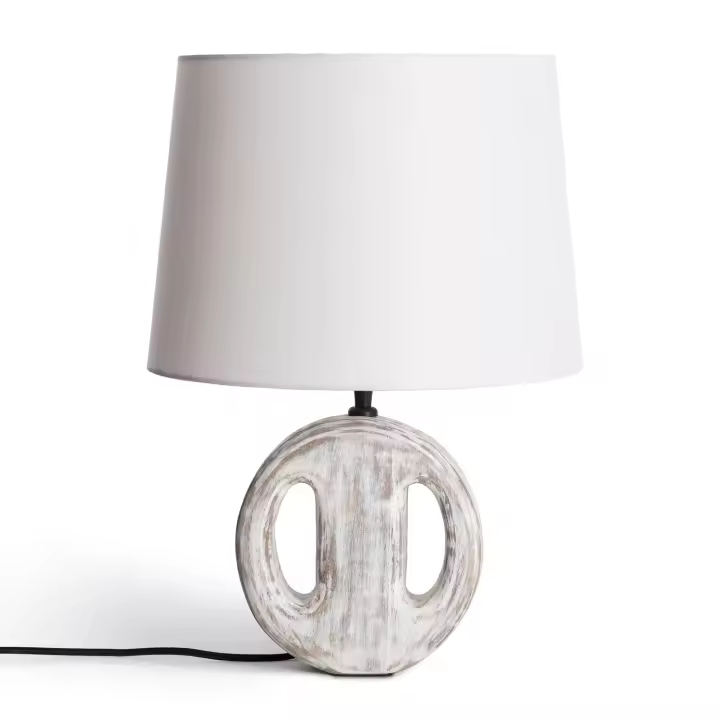 Ledkia Lámpara de Mesa Madera Chandra ILUZZIA - 1