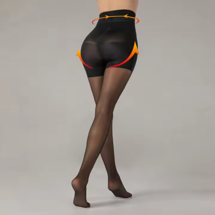 Pantimedias De Nylon 40D Para Mujer Translúcidas Con Cintura Elástica Resistente a Rupturas Medias Fuertes Y Duraderas - 1