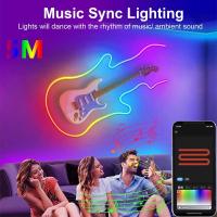 Tira De LED Neón RGBIC 5V USB IP65 Con Bluetooth Y Control Remoto Para Decoración DIY Iluminación SMD 48 LEDs/watt 50000horas De Vida Útil - details 4