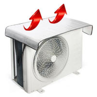 Cubierta Para Aire Acondicionado Exterior Impermeable Y Resistente Al Sol Con Banda Elástica Y Anillo De Elevación Material De Aluminio Envolvente Protector - details 4