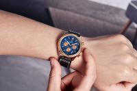 Reloj De Pulsera De Cuarzo BENYAR 2024 Para Hombre Marca De Lujo Cronógrafo Deportivo Resistente Al Agua De Acero Inoxidable Con Correa De Cuero Relojes Hombre - details 8