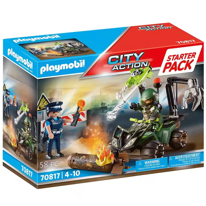 PLAYMOBIL STARTER PACK POLICÍA: ENTRENAMIENTO, 70817, TIENDA CON LICENCIA OFICIAL - 1