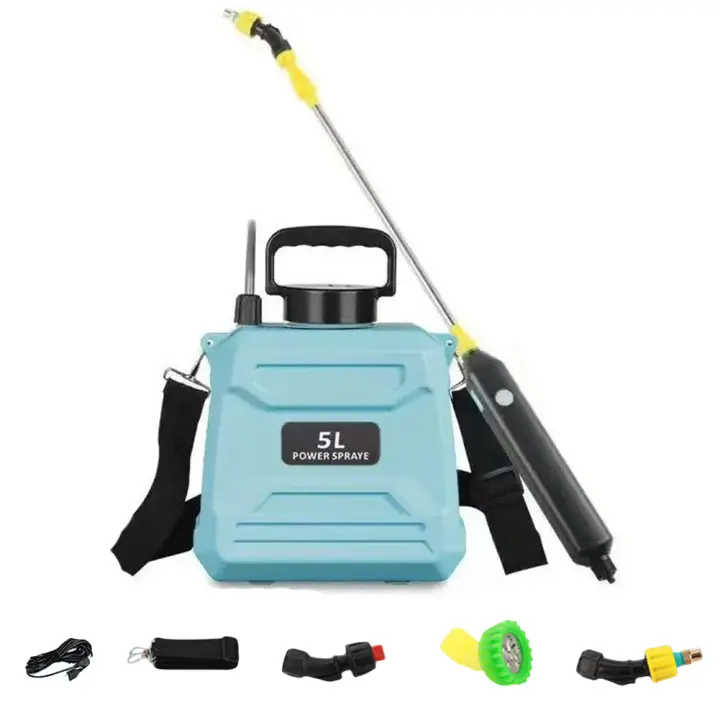 5L Portátil Rojita Riega Con Recarga USB Automática Botella Riega Jardín Herbicida Para Jardín Y Césped - 1