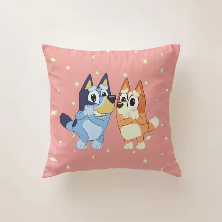 Cojín Infantil BLUEY 45x45 cm con Relleno – Funda Suave y Lavable - 1