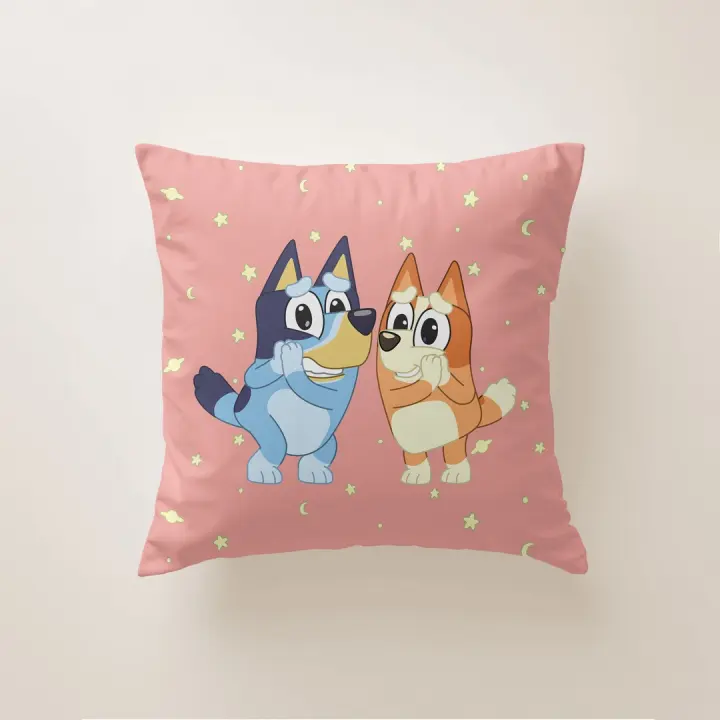 Cojín Infantil BLUEY 45x45 cm con Relleno – Funda Suave y Lavable - 1