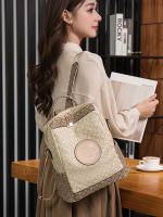 Nueva Mochila Retro Para Mujer Con Diseño De Impresión Gran Capacidad De Almacenamiento Para Viajes Material PU De Alta Calidad Bolsa Escolar Con Manijas Suaves Y Correas De Hombro - details 9