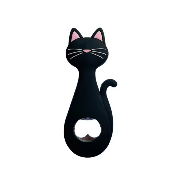 Abrebotellas Creativo De Gato Lindo Magnético Para Nevera Herramienta De Cocina Con Diseño De Patas De Gato Y Abrebotellas De Acero Inoxidable - 1