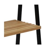 STARLEY-Estantería Escalera Negro Natural Bambú Madera 3 estantes 40x30x81.5cm,4 estantes 40 x 30 x 109 cm - details 2
