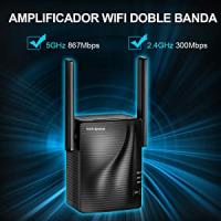 Repetidor de Wifi 1200 Mbps, Amplificador de Señal Wifi,  Largo Alcance Doble Banda 5G & 2.4G, con Puerto Gigabit, Extensor de WiFi con Ap Modo, Incorporado WPS, Version Actualizada - details 2