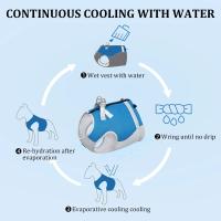 Chaleco De Enfriamiento Para Perro Correa Reflectante Ajustable Para Pequeños Medianos Y Grandes Mascotas Vestido De Verano Con Tecnología De Hielo Rápida Liberación De Cinturón Para Animales De Compagnia - details 1