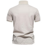 Camiseta POLO con estampado degradado de gama alta y rentable para hombre, camiseta con solapa, talla europea, 2024 - details 4