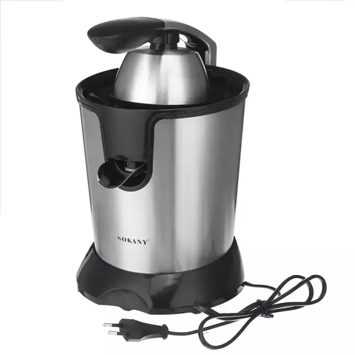 Exprimidor Electrico 350W con Mango de Presion, Exprimidor de Naranja Profesional con Palanca para Prensar, Exprimidor Citricos Prensador, Electrodomestico de cocina para Zumo.  Exprimidor de Limon, SOKANY JE-651E - 1