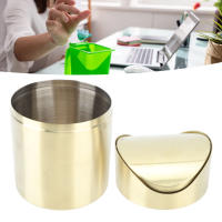 Mini Contenedor De Basura Para Encimera Ahorrador De Espacio Antihuella Acero Inoxidable 304 Para Escritorio En Oficina - details 10