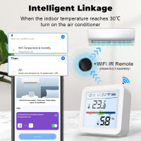 Sensor De Temperatura Y Humedad Inteligente ZigBee Tuya Con Pantalla LCD Iluminada Compatible Con Google Assistant Necesita Hub Tuya Zigbee - details 12