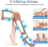 Masajeador De Piernas Con Presión De Aire Para Relajación Muscular Y Drains Líquidos 360° Promueve La Circulación Sanguínea - details 16