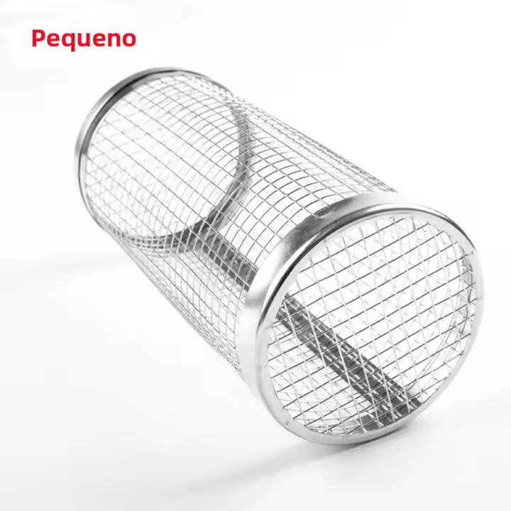 Cesta De Barbacoa Al Aire Libre En Acero Inoxidable Recipiente De Malla Para Pícnic Y Camping Resistente Al Desbordamiento - 1