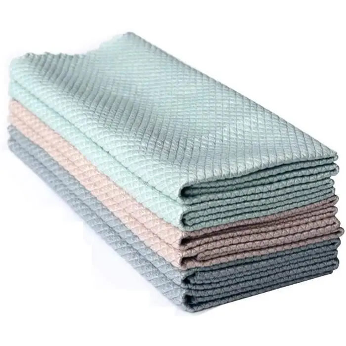 Papel de Cocina, paño especial con esclas de pescado para Limar Vidrio, sin Rayas, elimina - 1