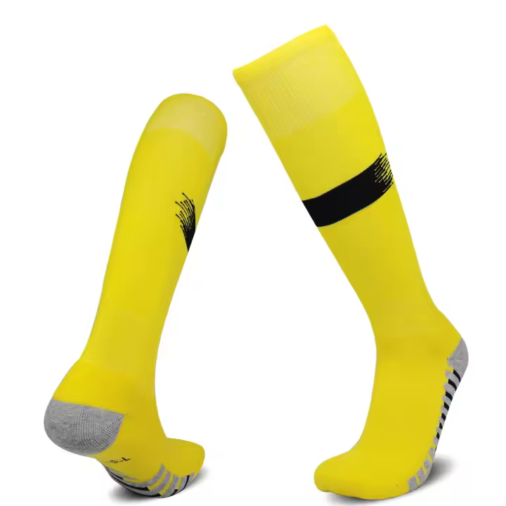 Calcetines De Fútbol Para Niños Y Niñas Algodón Transpirable Antideslizante Alto Hasta La Rodilla Para Ciclismo Y Entrenamiento Deportivo - 1